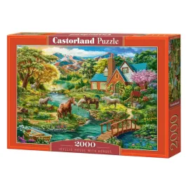 puzzle-castorland-2000-idyllic-house-with-horses