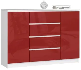 komoda-k140-2d-4sz-clp-czerwony-polysk-akord-furniture-factory-op0lkombia