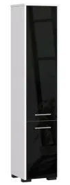 regal-lazienka-fin-slupek-30-2d-140cm-czarny-polysk-akord-furniture-factor