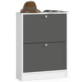 szafka-na-buty-2-uchylne-drzwiczki-60-cm-biala-grafit-szary-akord-furnit