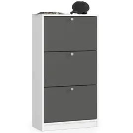 szafka-na-buty-3-uchylne-drzwiczki-60-cm-biala-grafit-szary-akord-furnit