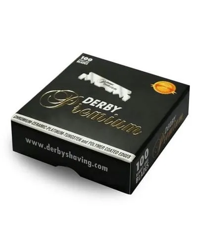 Derby Premium żyletki do golenia połówki 100szt czarne