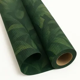 ozdobny-papier-karbowany-zielony-liscie-rolka-50x10cm