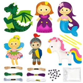 ksiezniczka-syrenka-jednorozec-zestaw-filcowy-do-szycia-dla-dzieci-6-sztuk