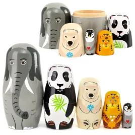 zestaw-drewniane-lalki-matrioszki-ukladanka-figurki-dzikie-zwierzeta-5-szt