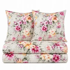 komplet-poscieli-220x200-rozowe-kwiaty-2x-70x80-na-zamek-elegancka-wzor