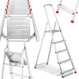 premium-drabina-aluminiowa-lekka-domowa-higher-297cm-125kg-5-stopniowa