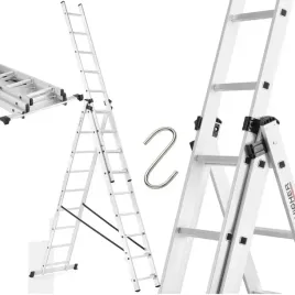 premium-drabina-710cm-3x9-5w1-wielofunkcyjna-lekka-aluminium-hak-schody