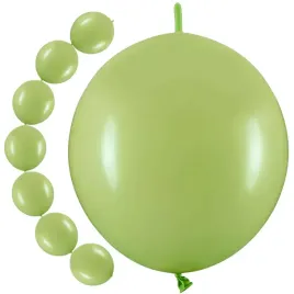 balony-z-lacznikiem-oliwkowy-partydeco-13-20-szt