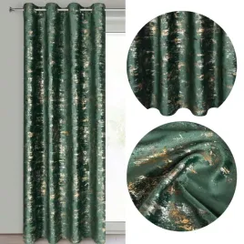 zaslona-welurowa-na-przelotkach-kolka-tami-140x250-ciemnozielony-ze-zlotem
