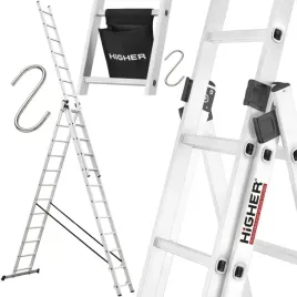 premium-drabina-aluminiowa-lekka-schodowa-3x11-150kg-845cm-hak-torba