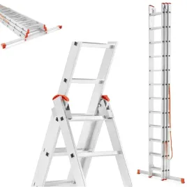 premium-drabina-aluminiowa-ogrodowa-3x12-150kg-950cm-3w1-ultra-mocna-lekka