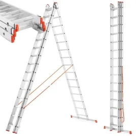 premium-drabina-drabinka-aluminiowa-3x14-11m-hak-3w1-ultra-mocna-150kg
