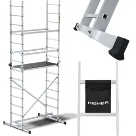 premium-rusztowanie-drabina-podest-400cm-150kg-torba-4w1-przegubowe