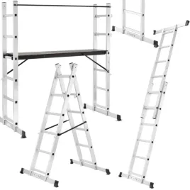 premium-rusztowanie-drabina-podest-roboczy-lekki-aluminiowy-2x6-375cm-150kg