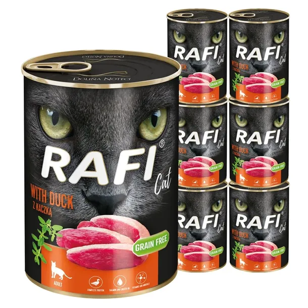 Dolina Noteci Rafi Cat Adult z kaczką mokra karma dla kotów 12x400 g