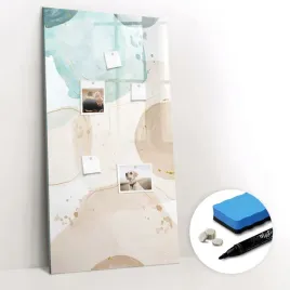 tablica-magnetyczna-do-domu-marker-bezramowa-gratisy-pastelowe-plamy-60x120