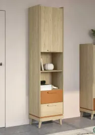 regal-scandi-szerokosc-50-cm-dab-olejowany-ceglany-jednodrzwiowy-2-szufla