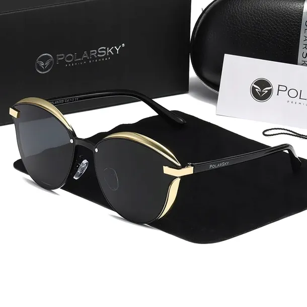 Okulary POLARSKY z polaryzacją UV400 damskie muchy