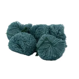 pompony-dekoracyjne-sznurek-zielony-80mm-5szt-cadet-blue-sempati