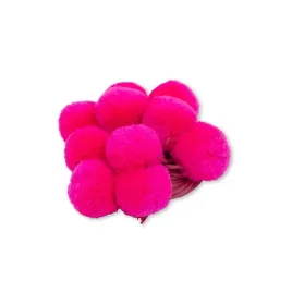 pompony-dekoracyjne-sznurek-rozowy-neonowy-20mm-10szt-10740