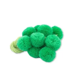 pompony-dekoracyjne-sznurek-zielony-20mm-10szt-fr2769