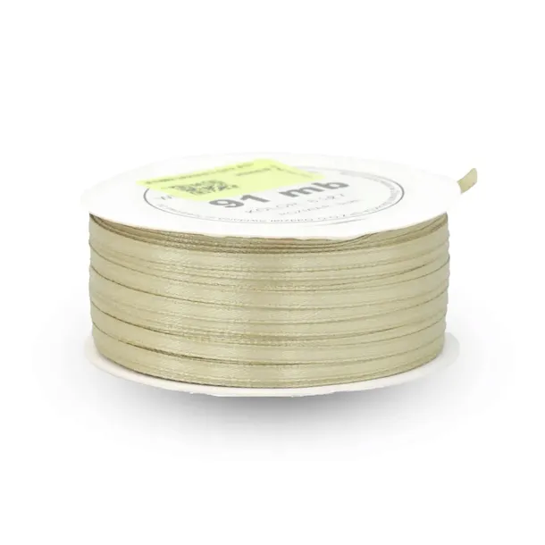 Wstążka satynowa 3mm/91,4m zielony oliwkowy 8127