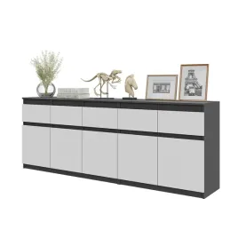 zestaw-dwoch-komod-120-80-antracyt-bialy-mat-5-szuflad-5-drzwi-5-polek