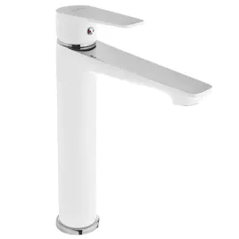 bateria-umywalkowa-wysoka-dokos-biala-chrom