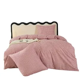 komplet-poscieli-200x200-2-poszewki-70x80-cm-posciel-rozowa-wzor-krata