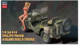 hasegawa-sp449-52249-1-4-ton-4x4-utility-truck-w-blond-girl-s-figure