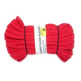 sznurek-bawelniany-plaski-czerwony-10mm-50mb