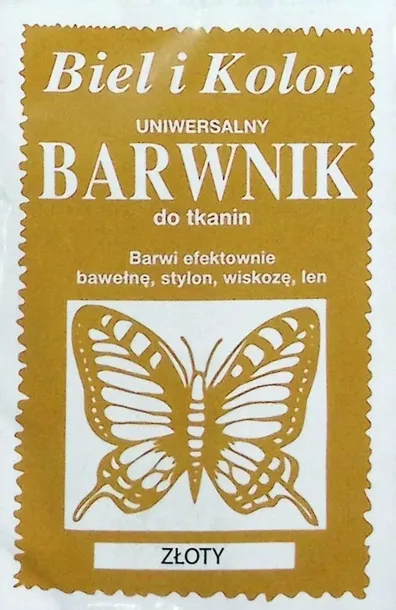 Barwnik do tkanin Złoty 10 g