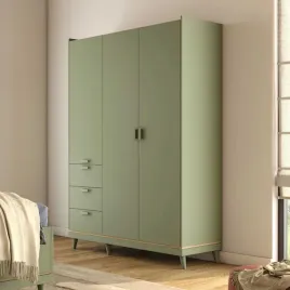 szafa-scandi-szerokosc-144-cm-zgaszona-zielen-dab-trzydrzwiowa-3-szuflady