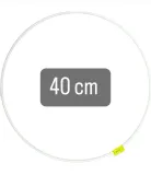 obrecz-lapacz-snow-40cm-biale