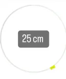 obrecz-lapacz-snow-25cm-biale