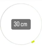 obrecz-lapacz-snow-30cm-biale