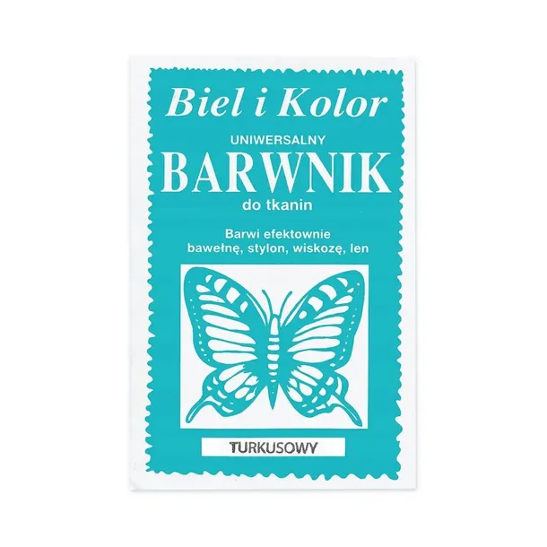 Barwnik do tkanin turkusowy 10 g