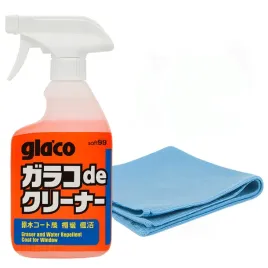 soft99-glaco-de-cleaner-plyn-do-szyb-mikrofibra-zestaw