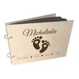 personalizowany-foto-album-prezent-narodziny-dziecka-roczek-pamiatka