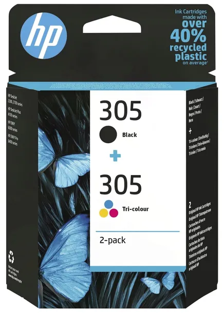 Tusze HP 305 Czarny + Kolor do drukarki HP DeskJet 2710E 2720E 4120E 6020E