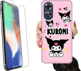 etui-na-telefon-oppo-a17-wzory-anime-krolik-kuromi-szklo