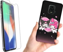 etui-na-telefon-xiaomi-redmi-note-9-pro-wzory-anime-krolik-kuromi-szklo