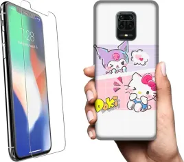 etui-na-telefon-xiaomi-redmi-note-9-pro-wzory-anime-krolik-kuromi-szklo
