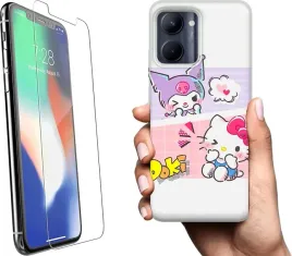 etui-na-telefon-realme-c33-wzory-anime-krolik-kuromi-szklo