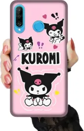 etui-na-telefon-huawei-p30-lite-wzory-anime-krolik-kuromi