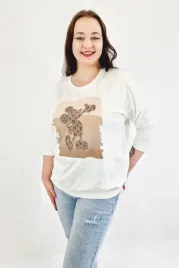 bluza-damska-z-nadrukiem-mysz-kremowa-uni