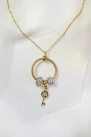 naszyjnik-kolko-charms-zloty-kluczyk