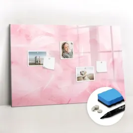 magnesy-marker-gabka-tablica-magnetyczna-suchoscieralna-piora-abstrakcja