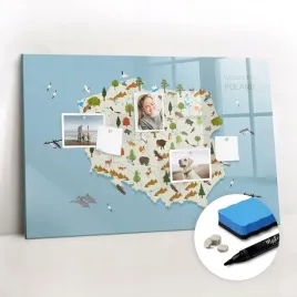 tablica-magnetyczna-do-domu-markery-scieralna-polska-mapa-zwierzat-90x60-cm